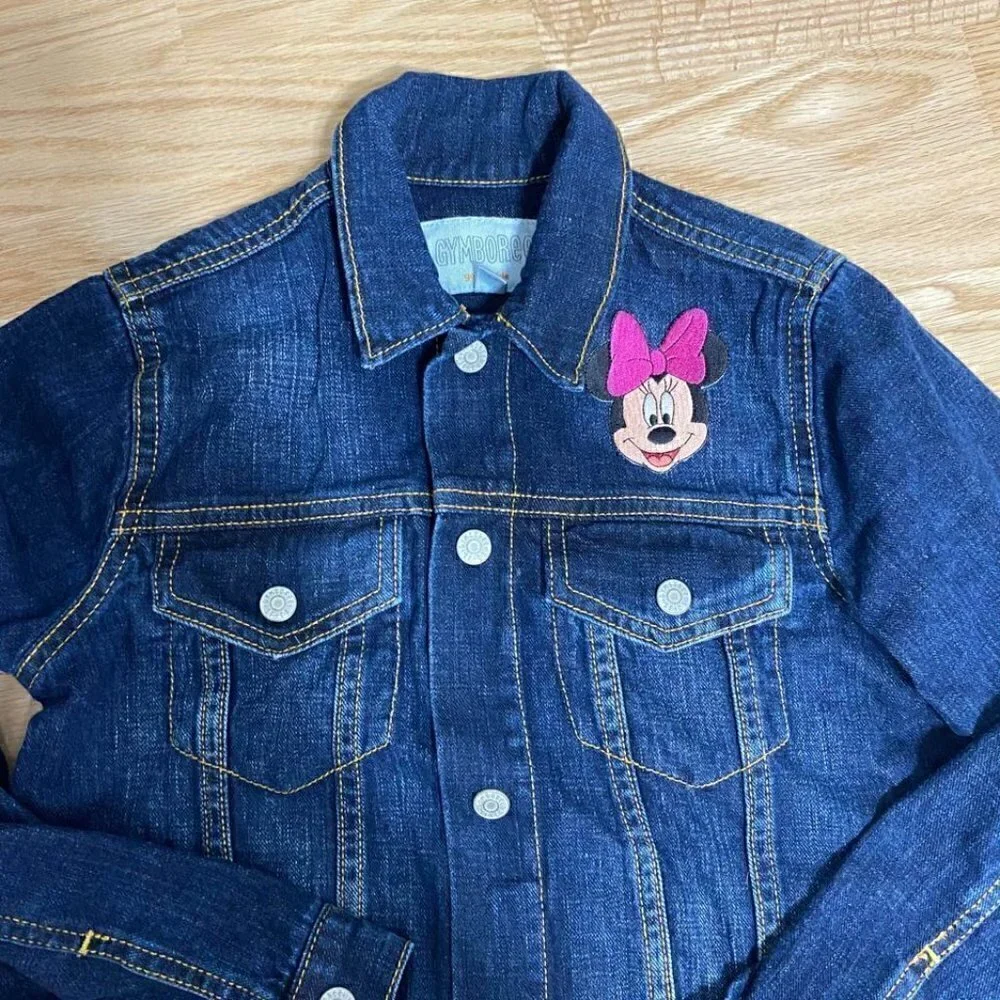 Gymboree Minnie Mouse Denim Jacket Medium 7/8